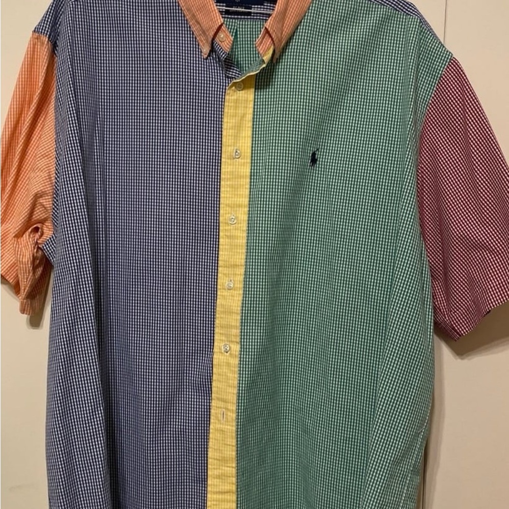 Ralph Lauren Multicolor Patchwork Men's Shirt
